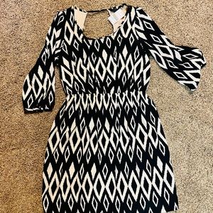 BOHME Black and cream dress Medium